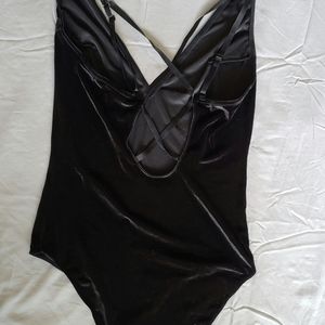 Velvet body suit thing